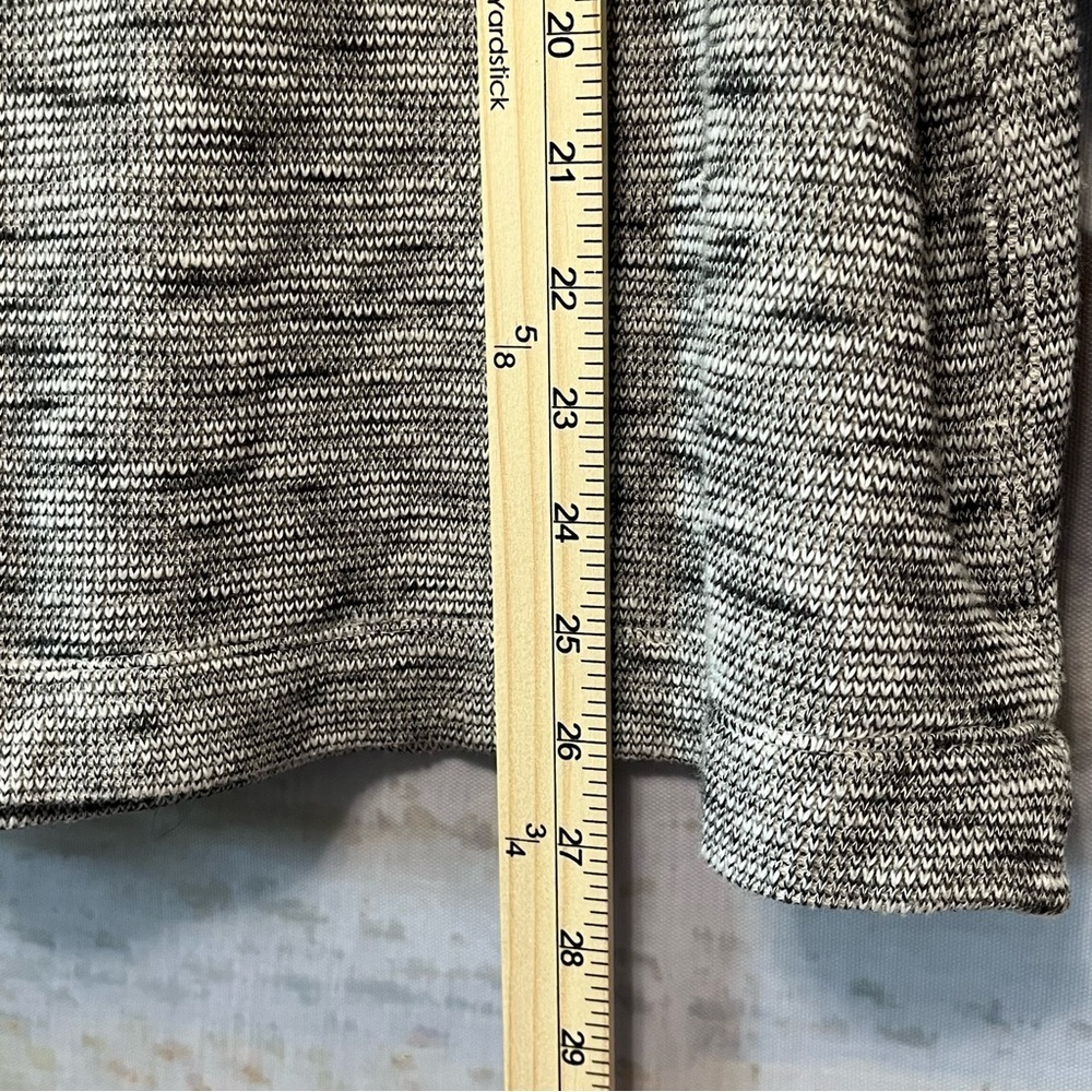 J JILL Pure Jill Gray Flecked 100% Cotton Knit Pullover Sweater Sz XL 3/4 Sleeve - Picture 12 of 13